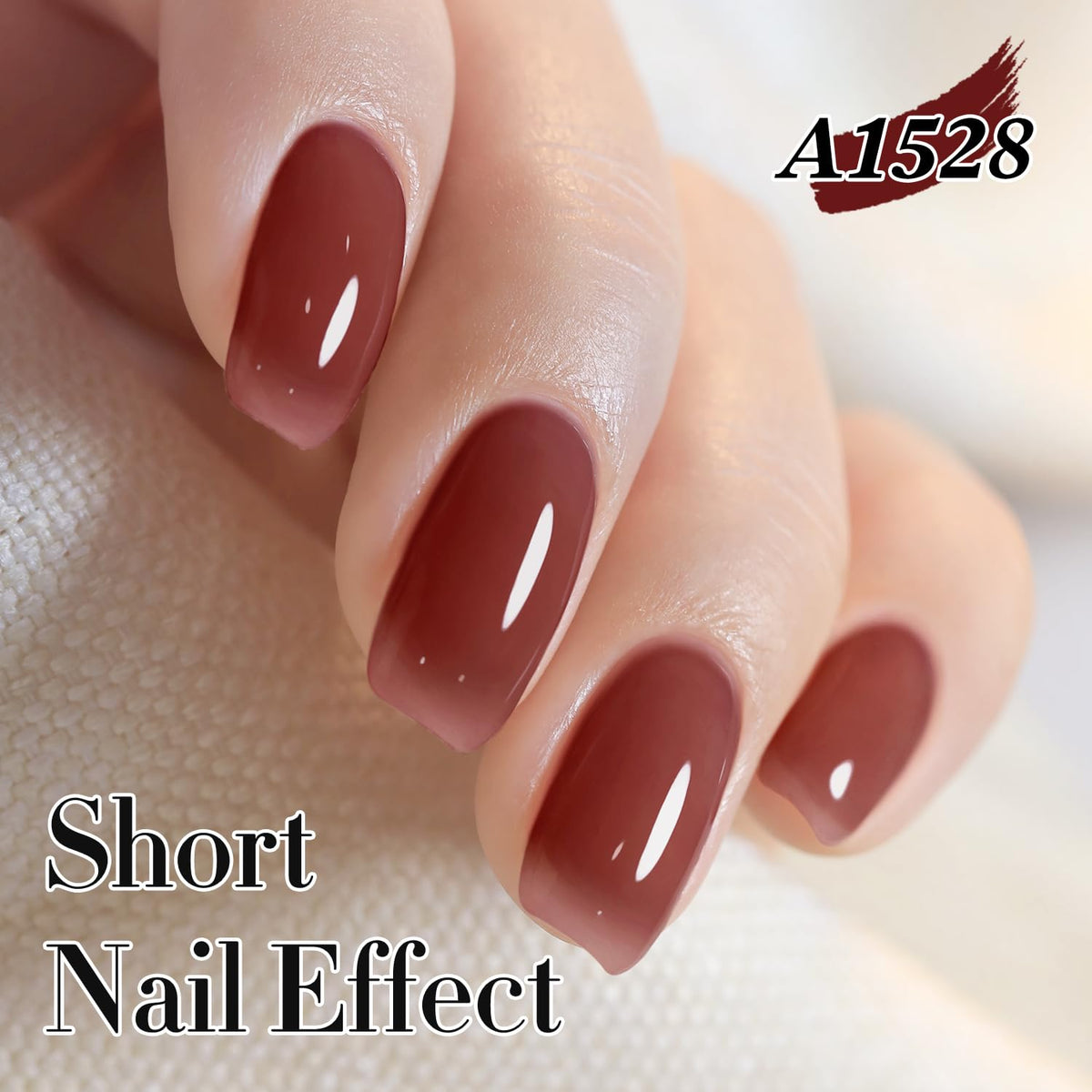 Double Rhythm 0.50 OZ Translucent Gel Polish Same Color Same Bottle Sheer Pastel Neutral Natural Milky 15 ML Jelly UV Nail Art DIY at Home (Deep Purple-A1528)