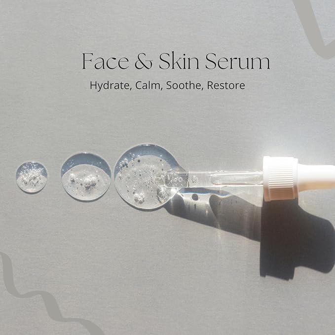 Pure Hypochlorous Acid Face & Skin Serum 2-Pack (60ml Each) – Hydrating, Calming & Redness-Reducing with Facial Massager – Gentle, Non-Irritating for Sensitive Skin – 120ml Total