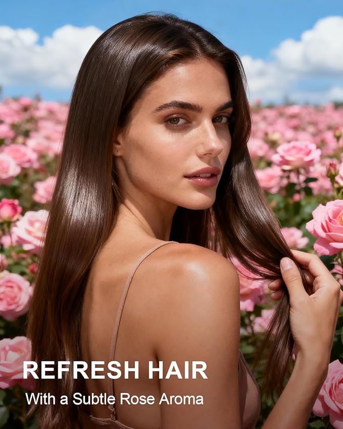 Pure Rose Water Toner for Face, 32 Fl Oz Bulk, 100% Natural Rosa Damascena Rose Hydrosol, Refreshing Rosewater for Hair, Skin, Aromatherapy, Hydrates & Soothes, Alcohol Free, Chemical Free