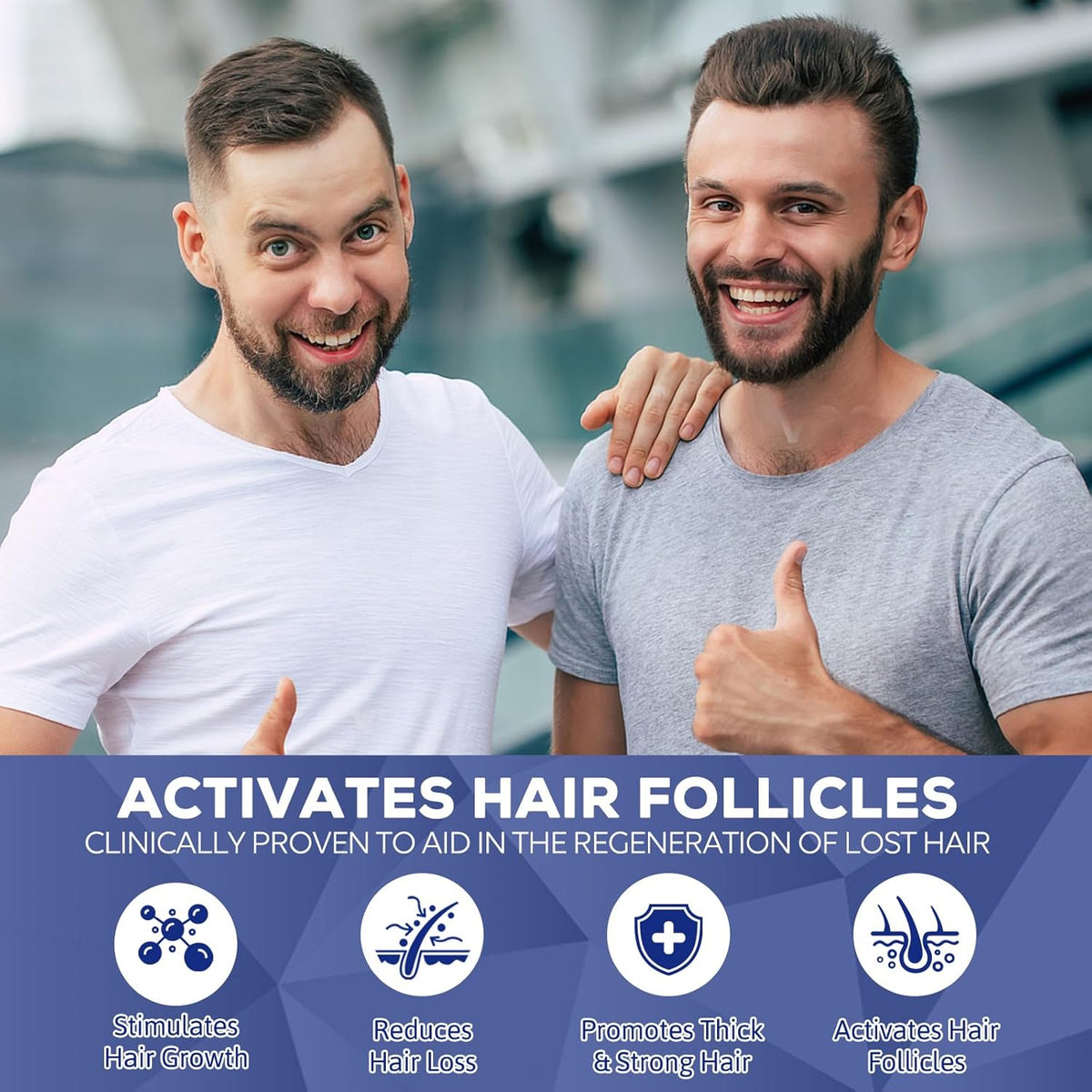 5% Minoxidil for Men and Women, Hair Regrowth Treatment for Thinning Hair and Hair Loss, Topical Solution - 2 Months Supply - Dermatologist recommended (Pack of 2)