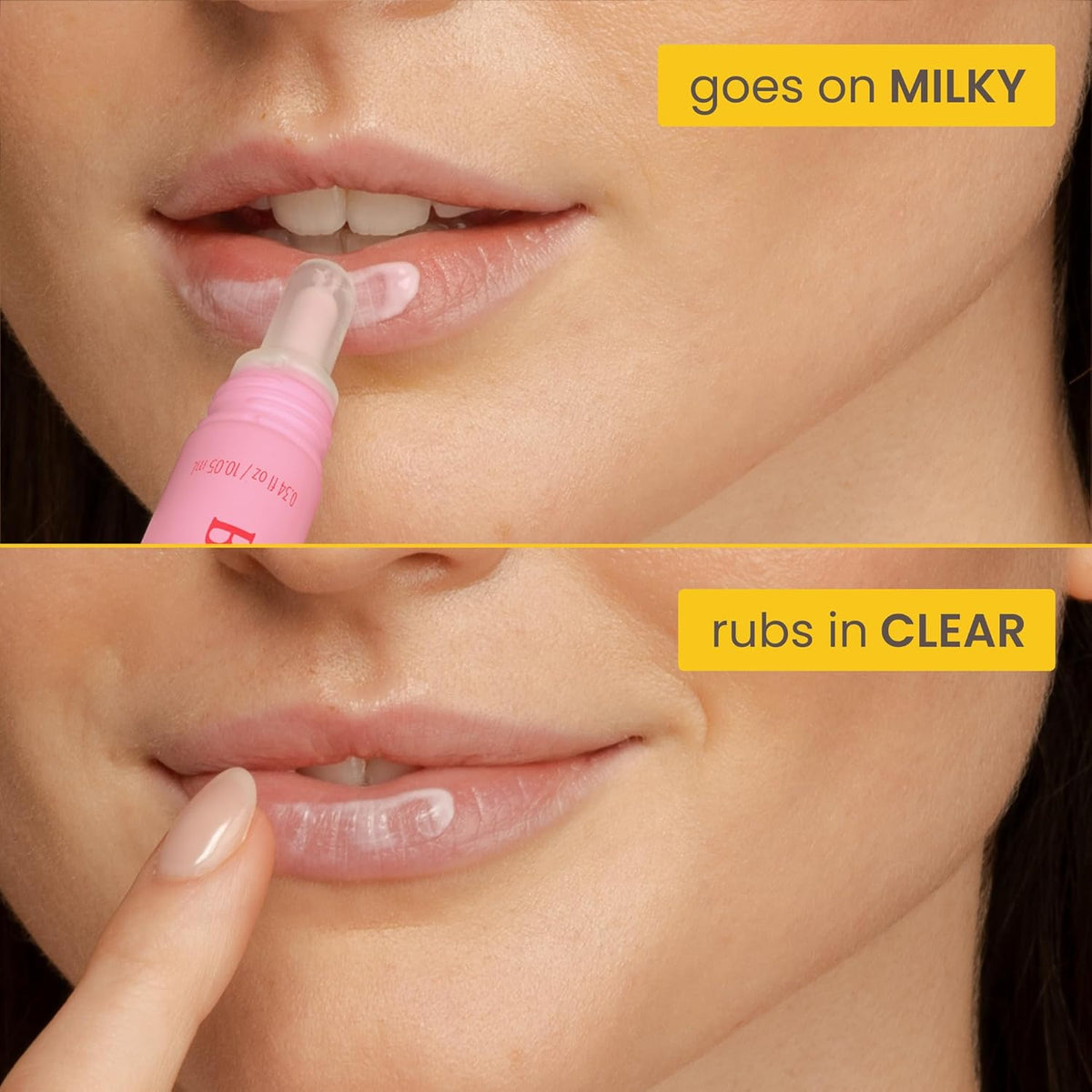 Burt’s Bees Lip Milk, Daily Lip Moisturizer, Sweet Strawberry, Vitamin Enriched Moisturizing Lip Balm with Almond Milk and Jojoba Oil, Hydrating for Softer Lips, 1 Tube, 0.34 Fl Oz