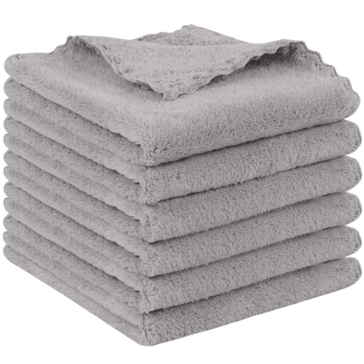 SUNLAND Microfiber Face Cloth Reusable Makeup Remover Facial Cleansing Towel Ultra Soft Face Washcloth 12inchx12inch 12 Pack Multicolor