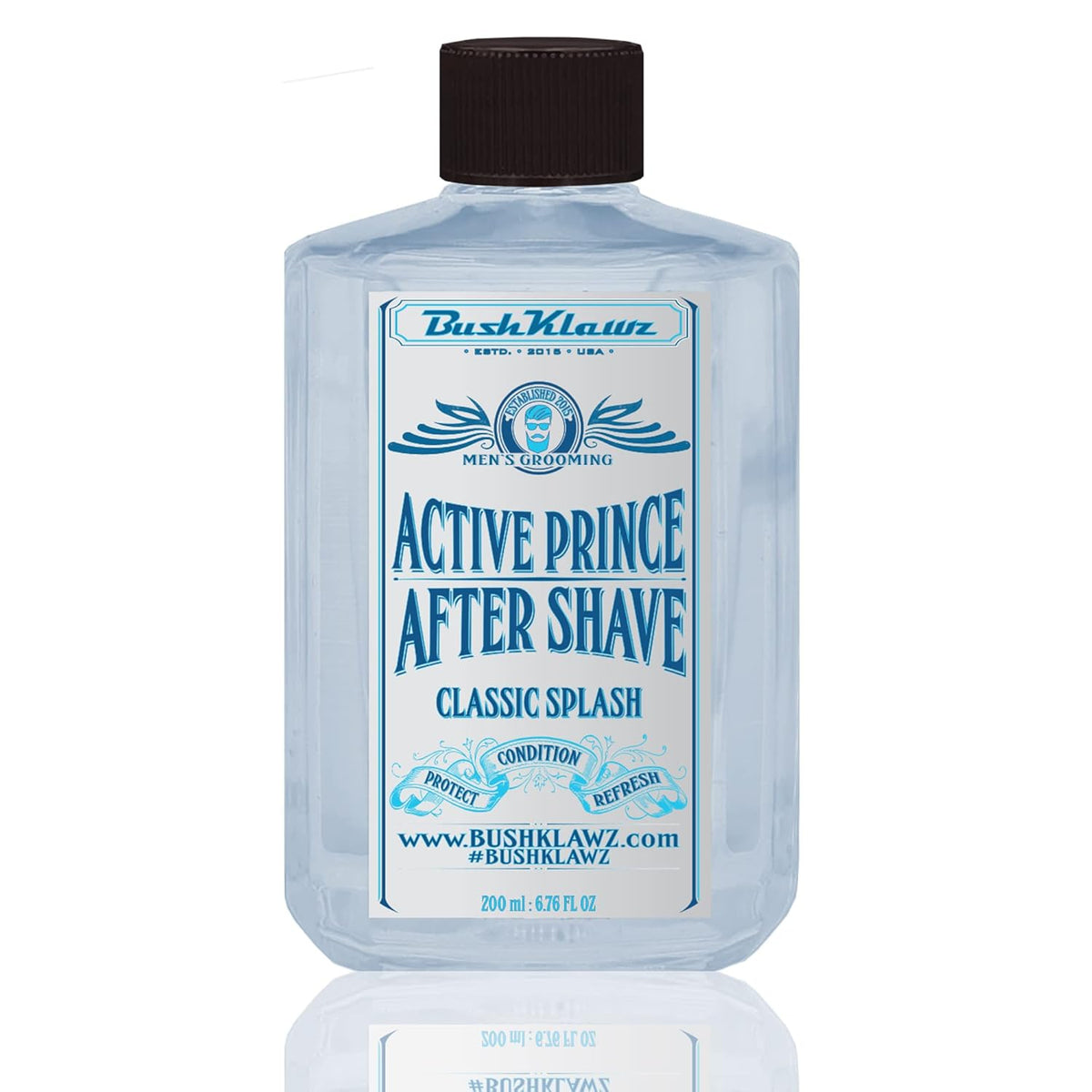 Classic Refreshing Cooling Soothing Barbershop After Shave Lotion Balm Toner Splash Active Prince Satisfy all Types of Viking Cannon Black Prime AfterShave Tonic Cologne