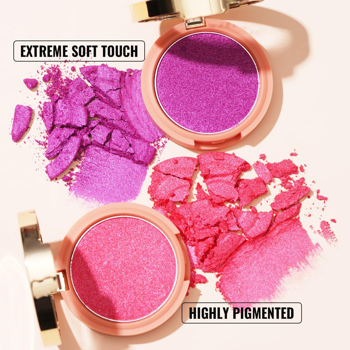 Oulac Plummy Brown Blush Makeup Powder| Rich Color Cream Blush Blendable| Natural Matte Tan Skin| Vegan &Cruelty-Free | 02 Cheek to Cheek 4.8g