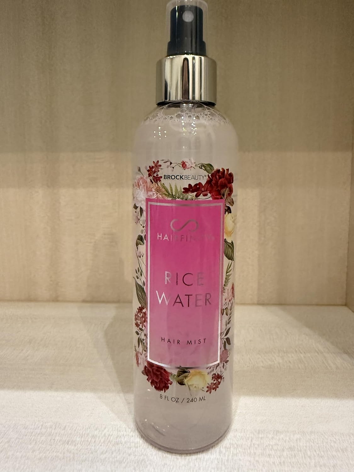 Hairfinity Rice Water Hair Mist - Silicone & Sulfate Free Formula - Best for Damaged, Dry, Curly or Frizzy Hair - Safe for Keratin and Color Treated Hair 8oz