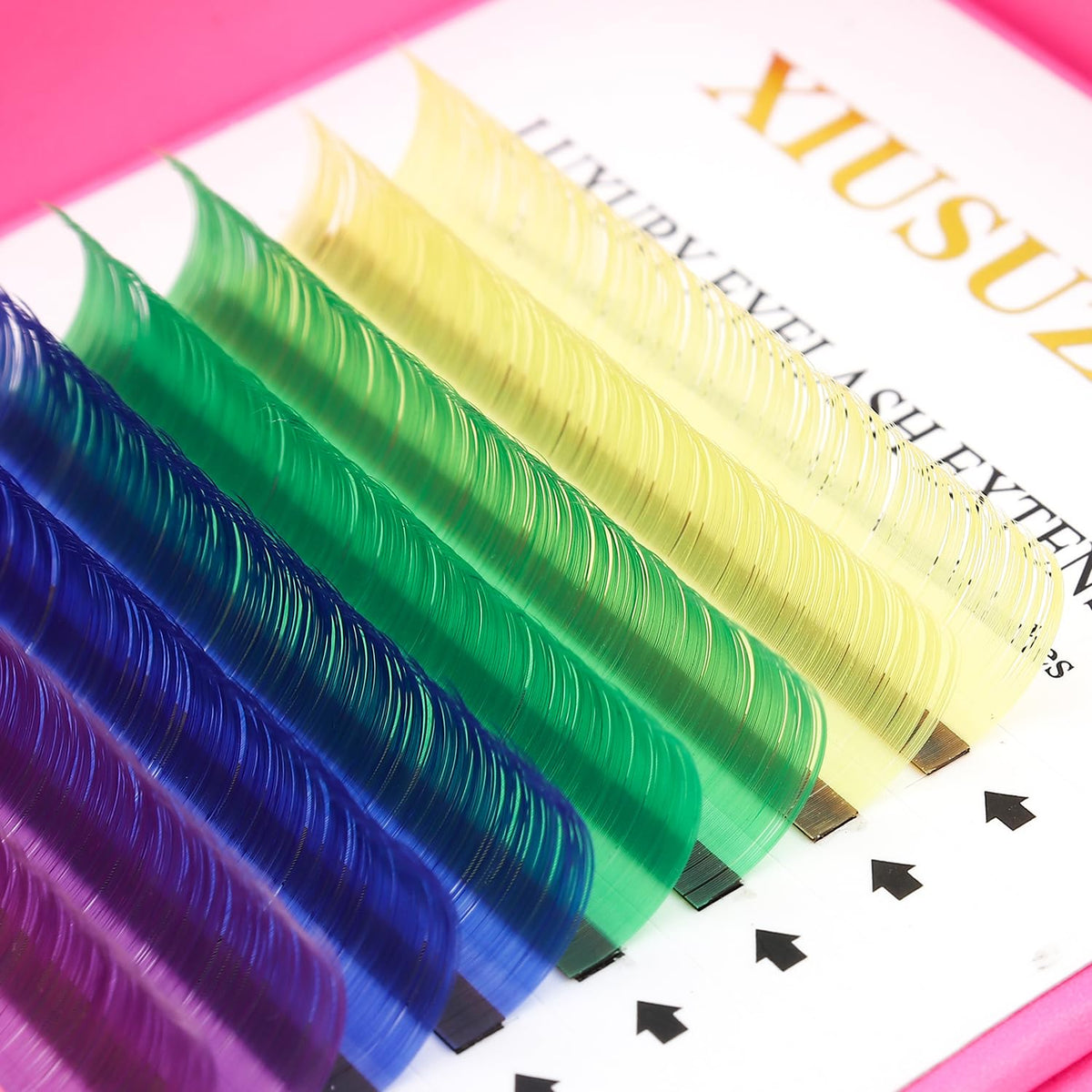 Eyelash Extensions Classic C Curl Lashes 15mm Natural Colored Soft Lashes 0.07 Individual 16 Rows Volume False Eyelashes Professional Use(Colored,0.07-C,15mm)