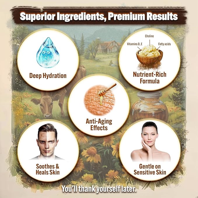 Marroomi Tallow Honey Balm, Advanced Beef Tallow for Skin, Marroomi Organic Grass-Fed Beef Tallow Balm With Raw Honey, Natural Soothing Moisturizing Anti-Aging, Suitable for All Skin Types (4 Bottle)