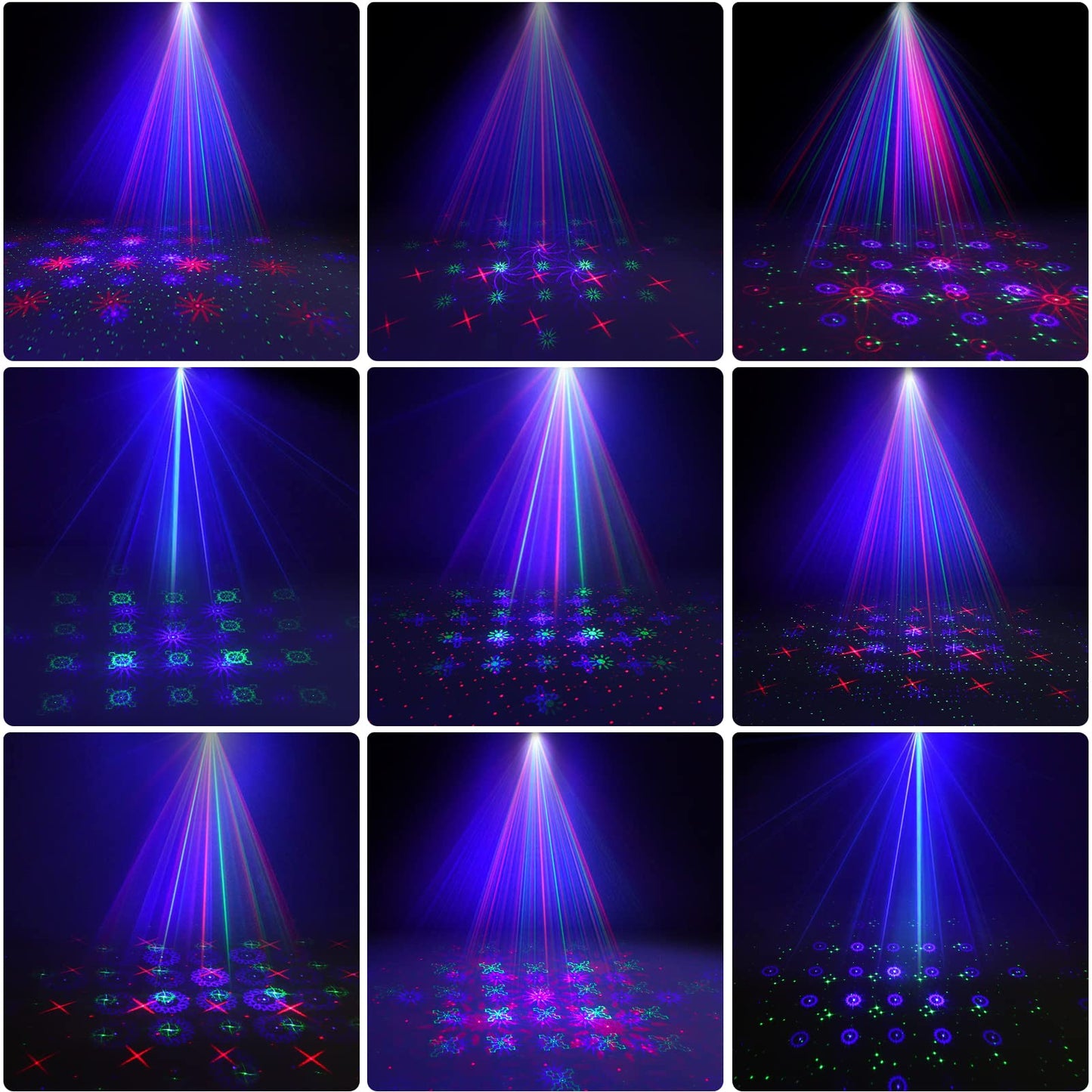 MHAZDZE Outdoor Laser Christmas Projector Lights 18 Pattern Decorative Laser Projector for Home and Garden