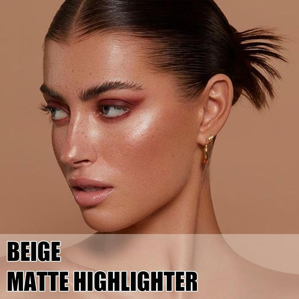 Brown Face Contour Palette,Stereo for Face Retouching, Eye Shadow Matte Highlighting Shadow Finish Palette, Natural，Low Saturation Makeup Contour Face Palette