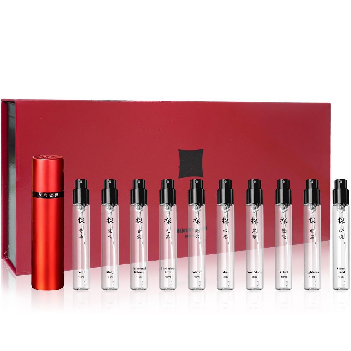 Luxury Women's Perfume Set (10 x 0.34 fl oz) – Mini Fragrance Collection with Magnetic Cap & Gift Bag – Unique Women Perfume for Travel,Dating,Holidays,Daily Use – Gift for Mum,Wife,Girlfriend