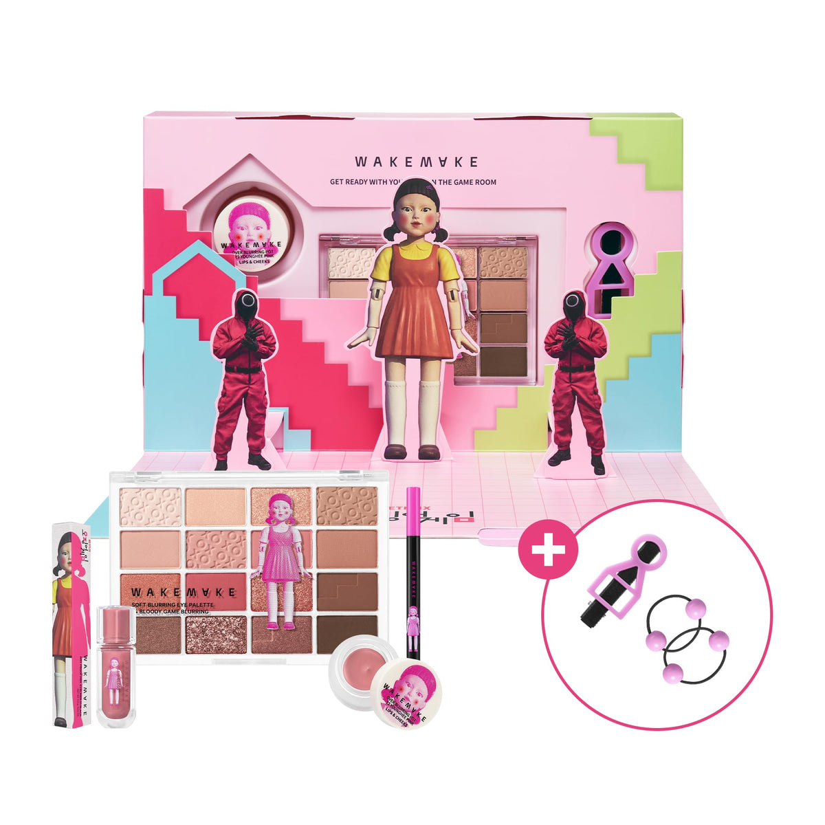 WAKEMAKE WM X Netflix Squid Game Get Ready with Younghee Make up Set | Korean Make Up Set