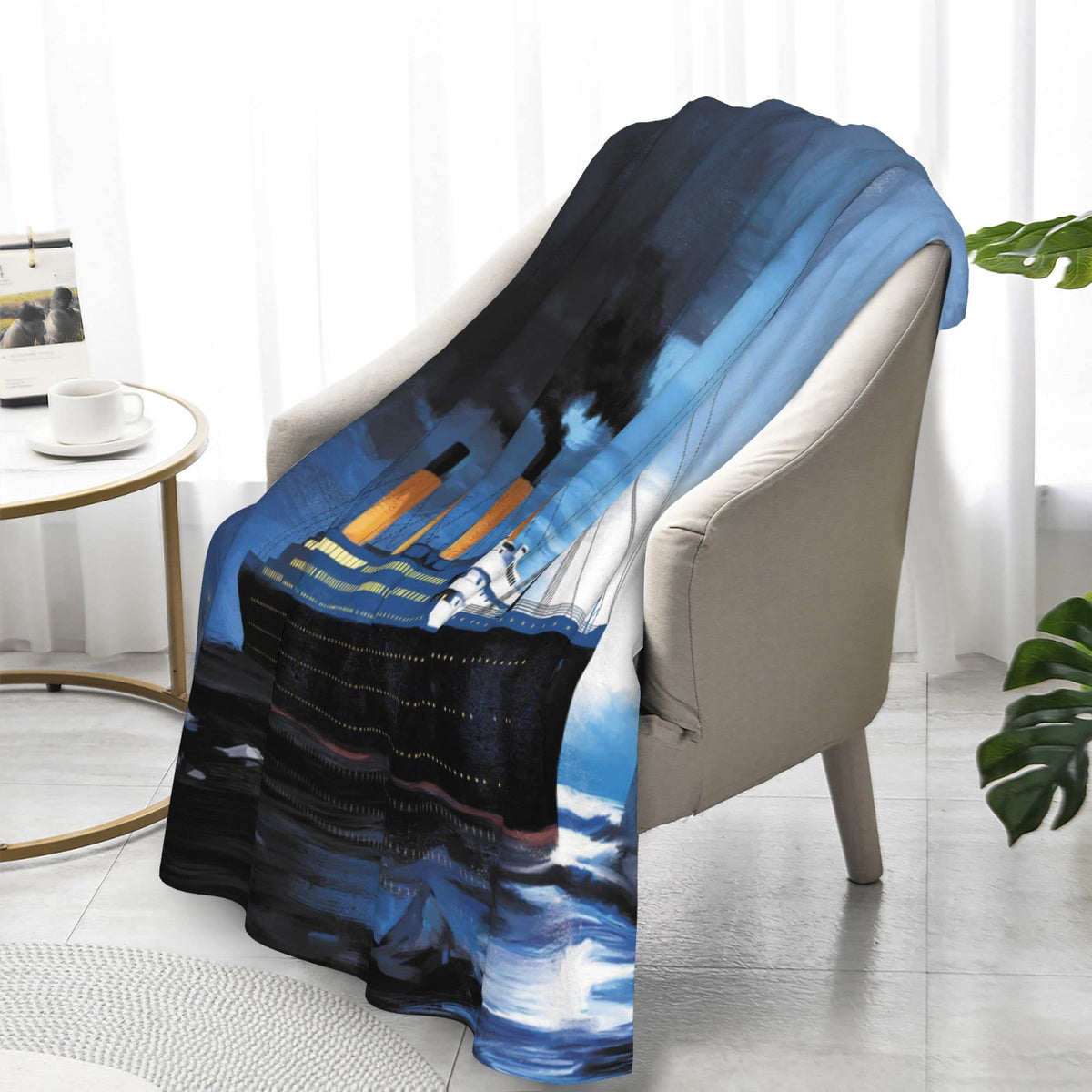 Flannel Blanket Lightweight Soft Cozy Fuzzy Warm Fleece Throw for Couch Sofa Bedroom Living Room 50"x40"