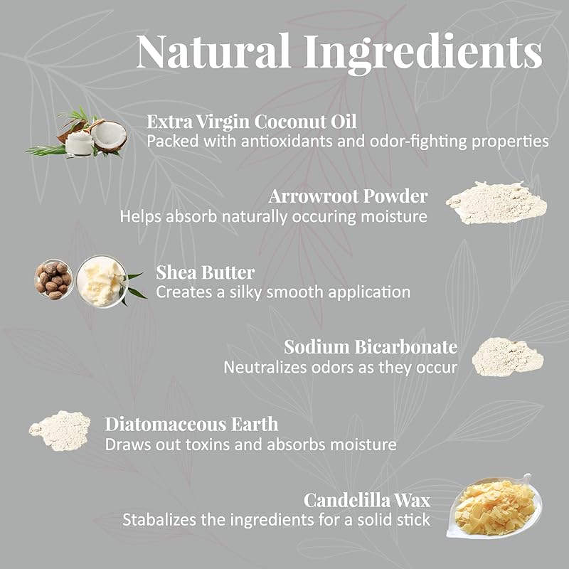 J&L Naturals Aluminum Free Deodorant for Men & Women | 100% Natural Ingredients With Coconut Oil, Shea Butter, & Essential Oils | Sustainable, Eco-Friendly (Lemongrass & Clove, 3.0 Oz (Pack of 4))