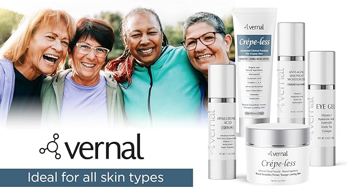 Vernal’s 100% Pure Hyaluronic Acid Serum – Rich With Vitamins C, E and Age-Defying Antioxidants - Anti Wrinkle, Anti Aging Face Serum that Lifts and Firms Skin, Made in USA