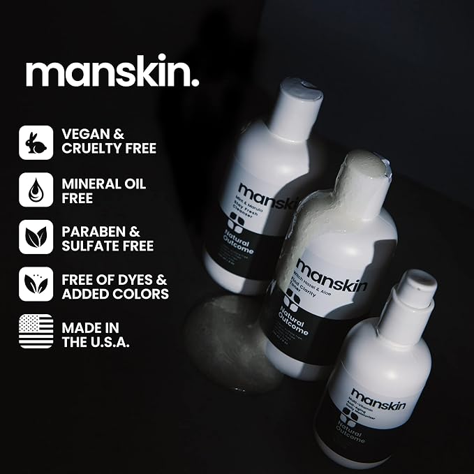 Natural Outcome Man Skin Supreme Moisture Serum Mens I Mens Anti-Aging Day & Night Facial Serum I Advanced Moisture Serum with Hyaluronic Acid, Argan Oil & Vitamin E