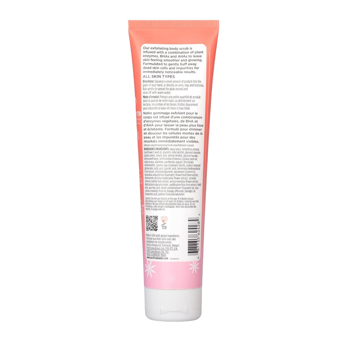 Pacifica Glow Baby Super Lit Enzyme Scrub, Unclogs Pores & Dissolves Skin Impurities, For All Skin Types, Vegan & Cruelty-Free, 4 Fl Oz