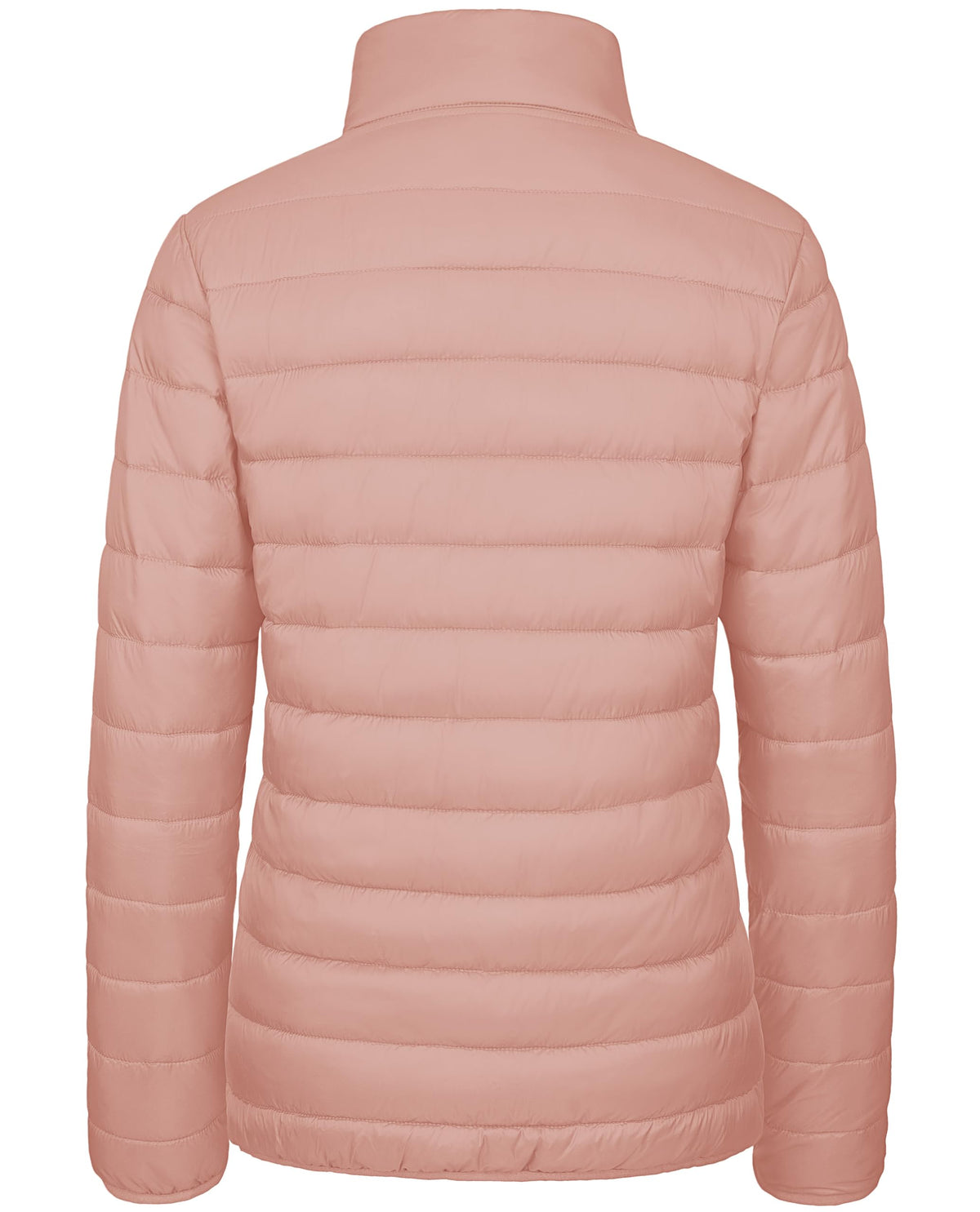 MAGCOMSEN Womens Puffer Jacket Ultra-light Quilted Zip-up Padded Winter Warm Outwear with 4 Pockets, Apricot S