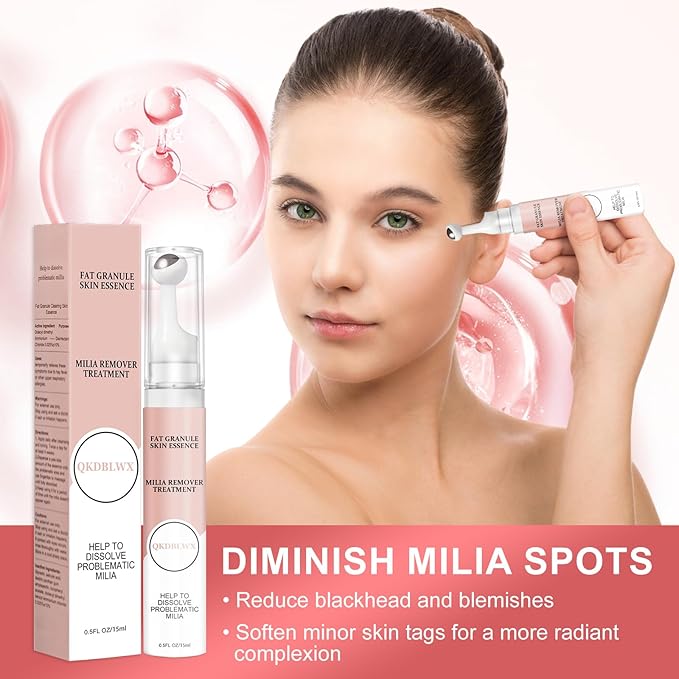 Milia Remover with Salicylic Acid, Milia Spot Remover, Gentle Milia Serum for Face& Eye