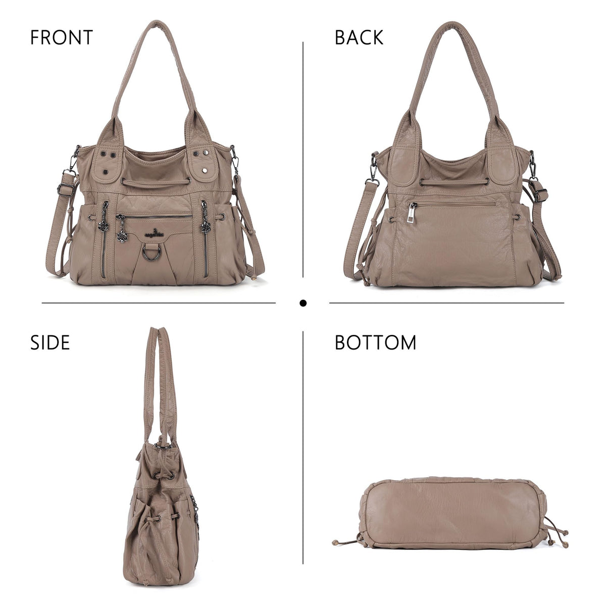 Angel Kiss Hobo Bags for Women Fashion Shoulder Bag Ladies Purses and Handbags Roomy Tote Bags Purse with Crossbody Strap