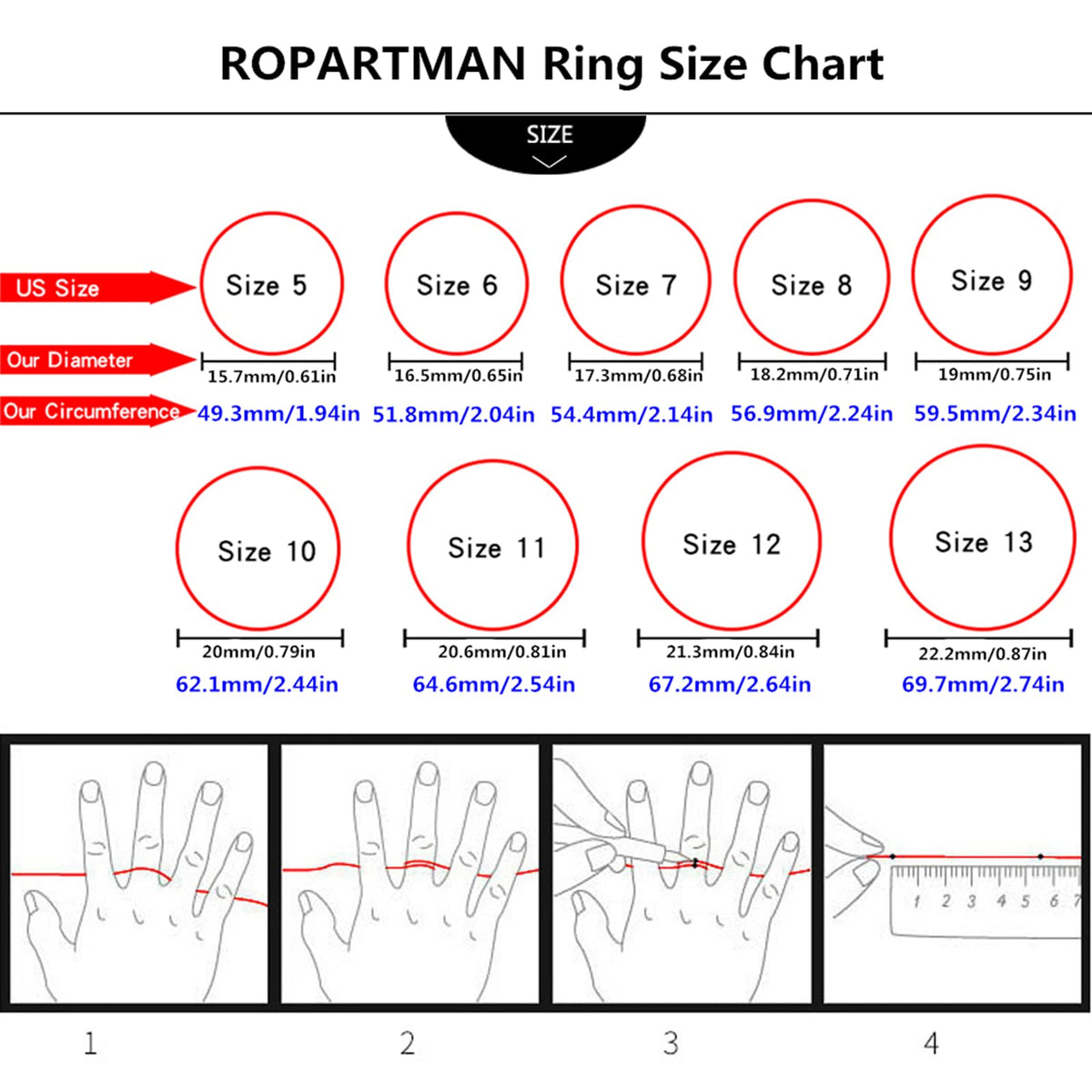 18K Gold Plated Roman Numeral Cubic Zirconia Ring for Men, Square CZ Gold Rings for Men, Spinner Silver Mens Rings Stainless Steel Size 5-13 (Gold Zirconia Ring, 9)