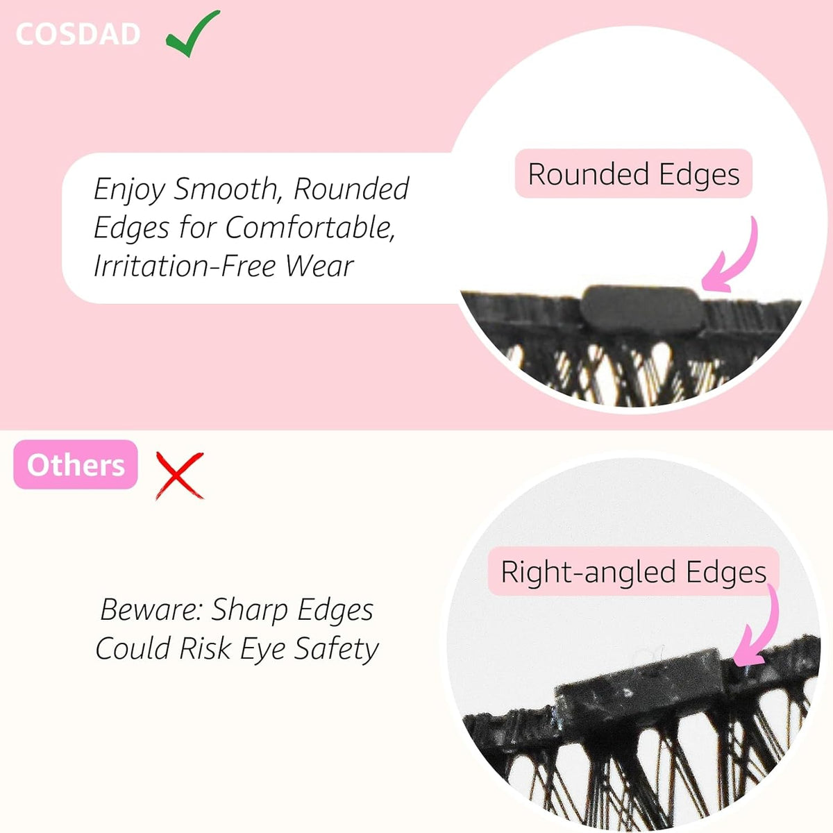 Magnetic Eyelashes with Eyeliner Kit – Natural Look, Reusable & Easy to Apply Fake Eyelashes for Beginners, Magnetic Lashes with Applicator, Waterproof & Long-Lasting