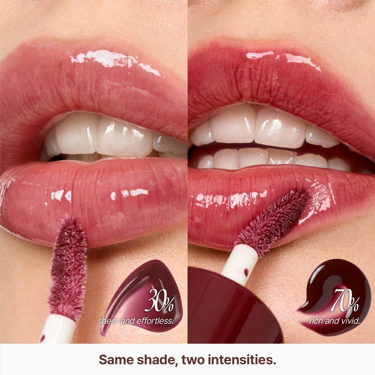 3D Voluming Gloss 30% (Sheer) | Currant 30% l High Shine, Non-Sticky Lip Gloss for Makeup | Long-Lasting, Moisturizing Gel Formula | 30%, 70% Pigment Options | 5.3g