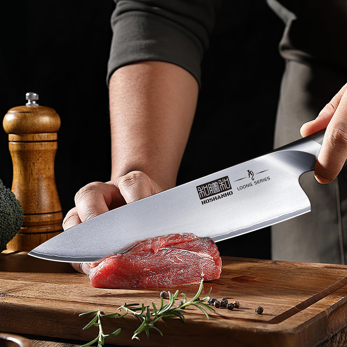 HOSHANHO 5 Pieces Knife Set, Japanese High Carbon Stainless Steel Kitchen Knife Sets, Professional Ultra Sharp Chef Knives Set with Ergonomic Pakkawood Handle