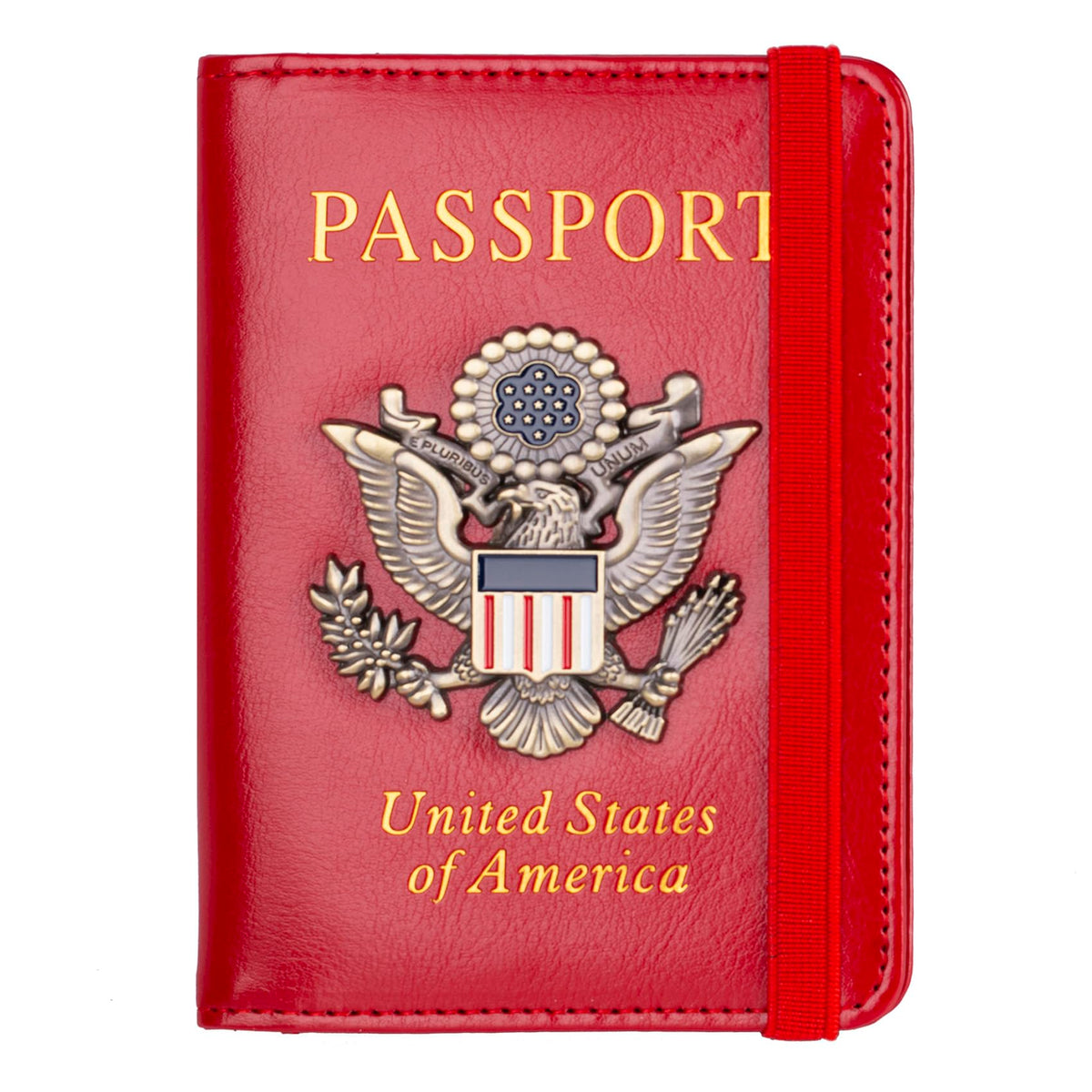 TOURSUIT RFID Passport and Vaccine Card Holder Combo, Travel Document Case Cover, Leather Wallet Organizer Women with Vax Vaccination Protector Slot (Rose Gold)