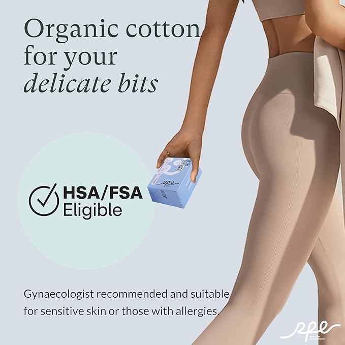 100% Organic Overnight Pads for Women, Ultra Thin Extra Heavy Flow Menstrual Sanitary Napkins with Wings Cotton Extra Coverage Period-Pads Super Absorbency Feminine Pad (Overnight, Size 5, 36 Ct)