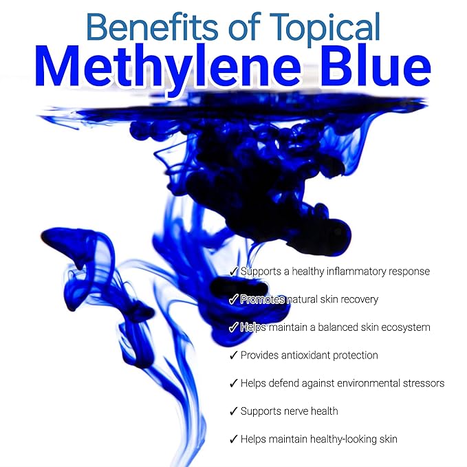 Methylene Blue Infused Whipped Grass Fed Beef Tallow Balm, Anti-Aging, Moisturizer, Stretchmarks, Rosacea, Psoriasis, Eczema, Acne, All skin types, Organic Ingredients 3.4oz