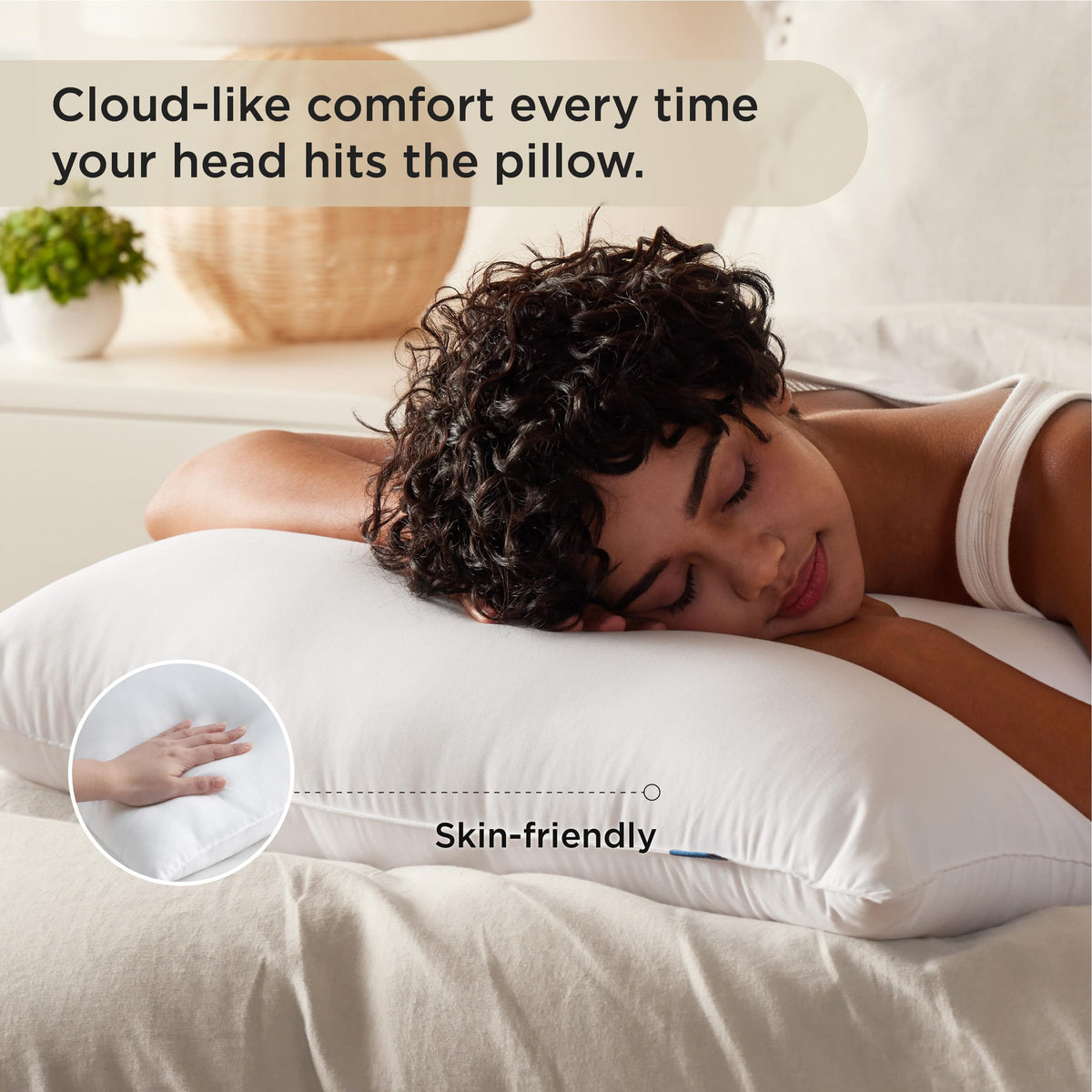 Bedsure Pillows Queen Size Set of 2 - Soft Bed Pillows for Sleeping 2 Pack, Fluffy and Supportive, Hotel Quality, Original Down Alternative Filling for Side, Back Sleepers