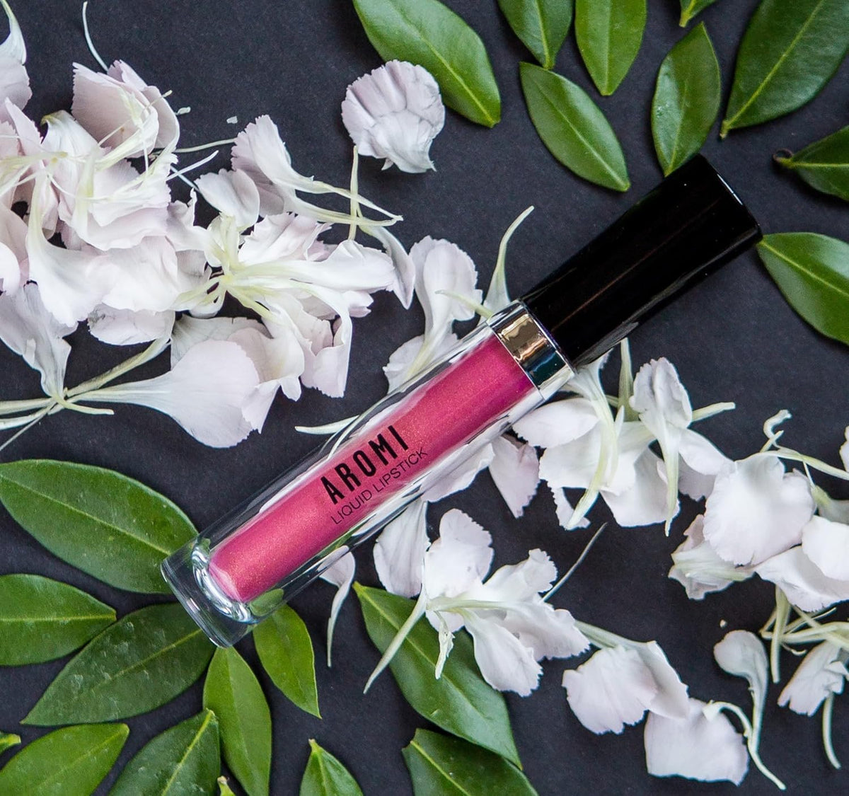 Aromi Metallic Liquid Lipstick | Peachy Pink, Coral Lip Color with Shimmery Finish, Long-lasting, Vegan, Cruelty-free, Smudge Proof, Gluten Free (Rose Gold)