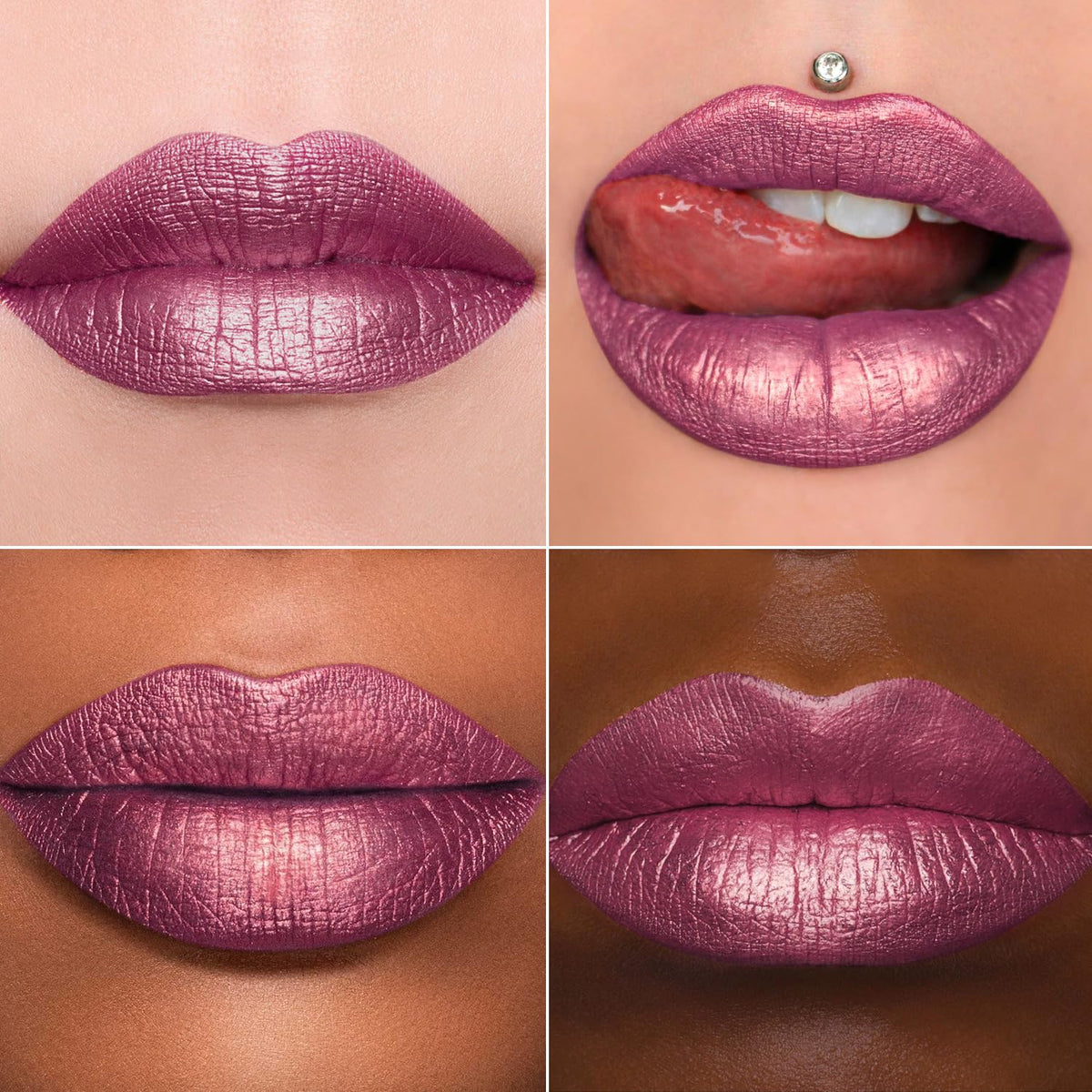 MAKI YIKA Metallic Pink Lipstick Long Lasting Hot Pink Lipsticks for Women, High Shine Glitter Lipstick No Smudge Transferproof Liquid Lip Gloss (BR01 Love Story)