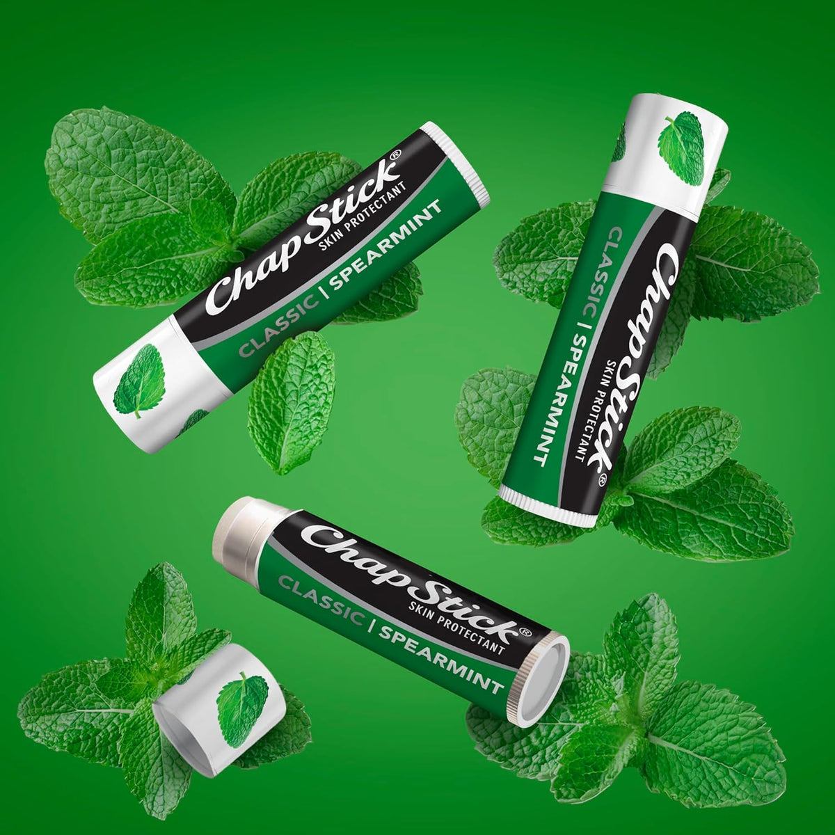 ChapStick Classic Skin Protectant Flavored Lip Balm Tube, 0.15 Ounce, 12 Count (Pack of 1)
