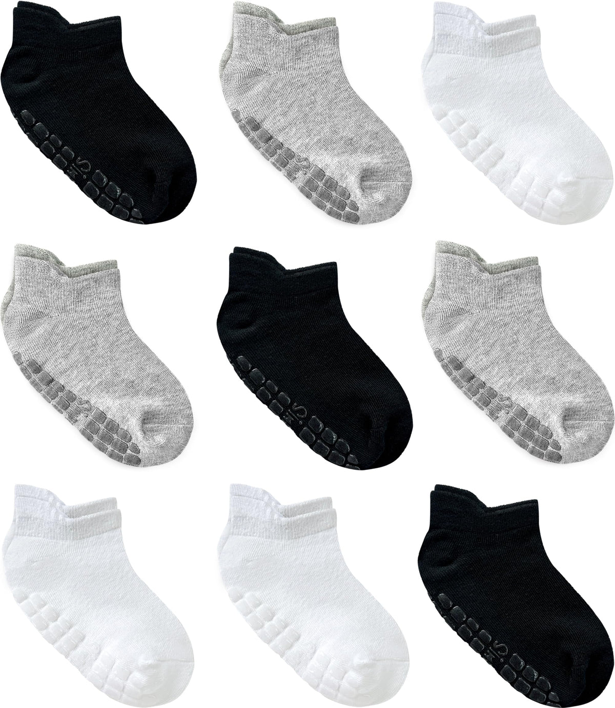 Simply Kids Toddler Socks with Grippers for Boy and Girl 1t-2t 2t-3t, Non Slip Baby Grip Socks for 12-18 18-24 Months