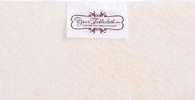 Yourtablecloth Heavy Duty Vinyl Rectangle or Square Tablecloth – 6 Gauge Heavy Duty Tablecloth – Flannel Backed – Wipeable Tablecloth with Vivid Colors & Many Sizes 60 x 120 Sand