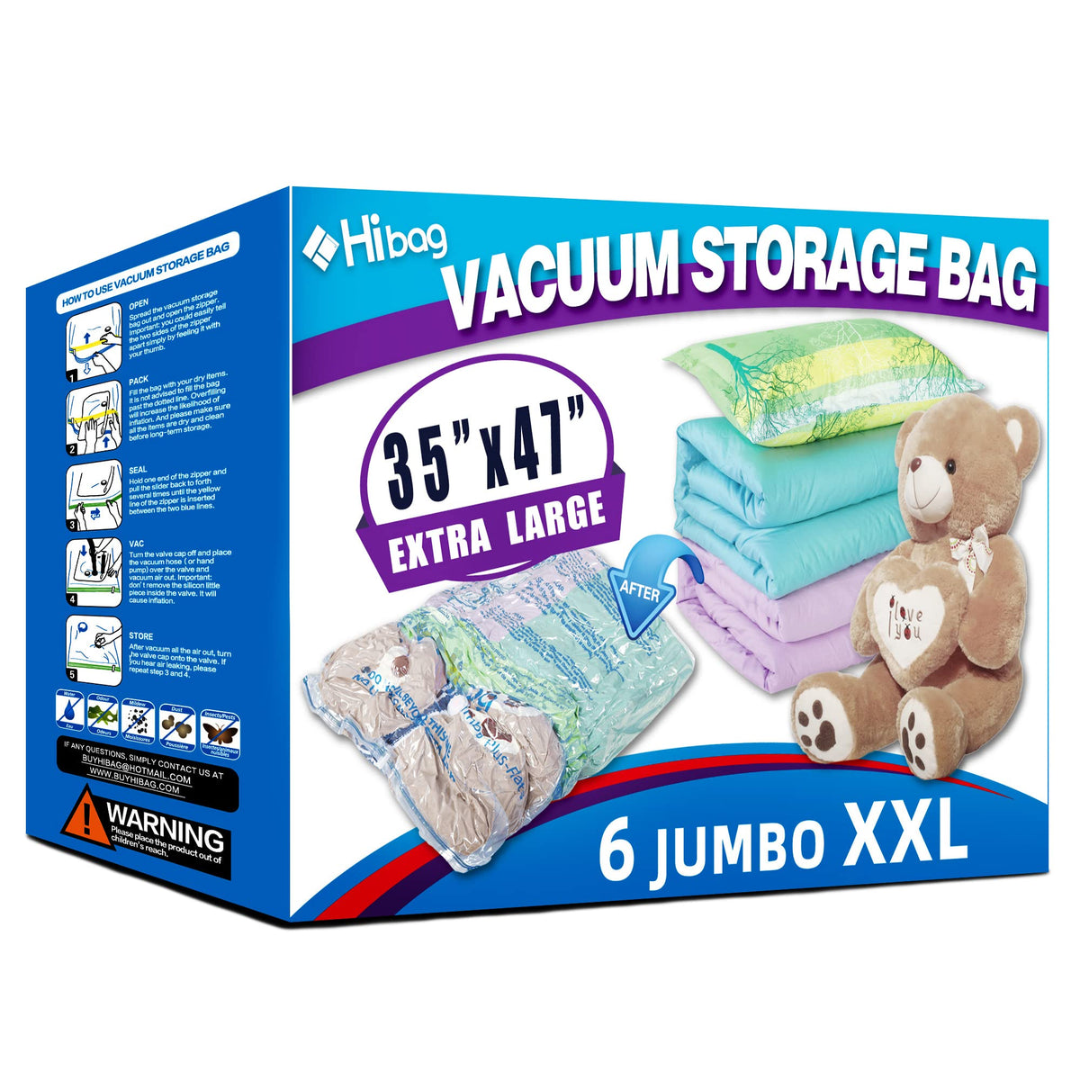 Travel Vacuum Bags with Electric Pump, Vacuum Travel Bags for Luggage and Suitcase, Vacuum Seal Compression Packing Bags for Clothes Clothing, Combo 12 Pack