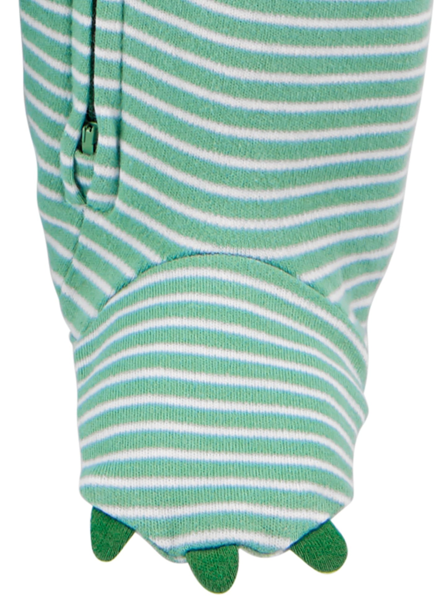 Simple Joys by Carter's Baby Boys' 2-Pack Cotton Sleep and Play, Dark Grey Dinosaur/Mint Green Stripe, 3-6 Months