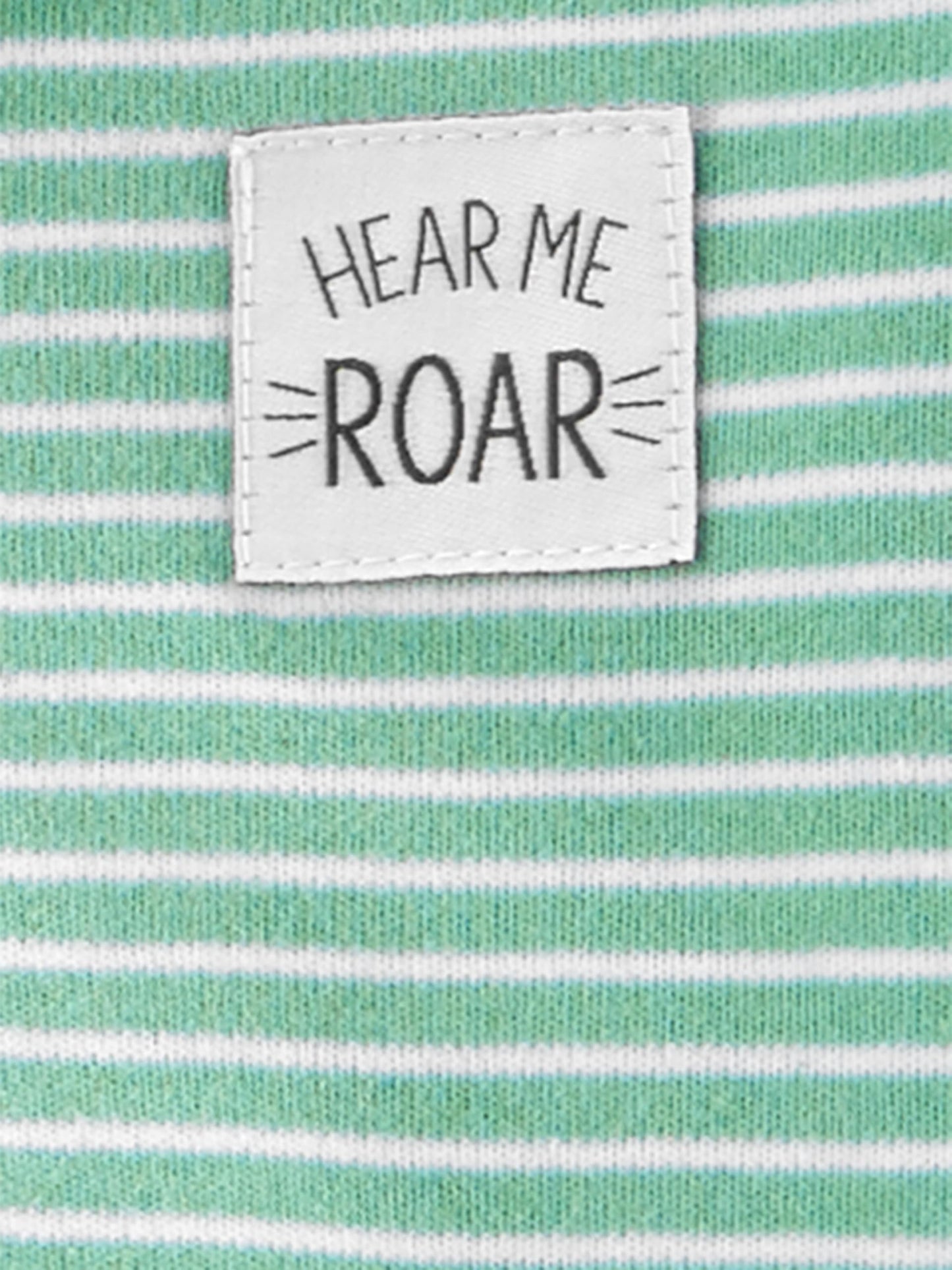 Simple Joys by Carter's Baby Boys' 2-Pack Cotton Sleep and Play, Dark Grey Dinosaur/Mint Green Stripe, 3-6 Months
