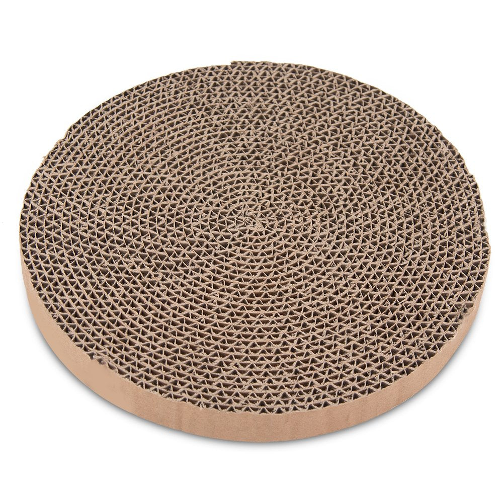 Best Pet Supplies Cat Scratcher Replacement Pads - Cardboard Cat Scratcher Pad, Relieves Stress, Supports Pet Behaviors, 5 Count