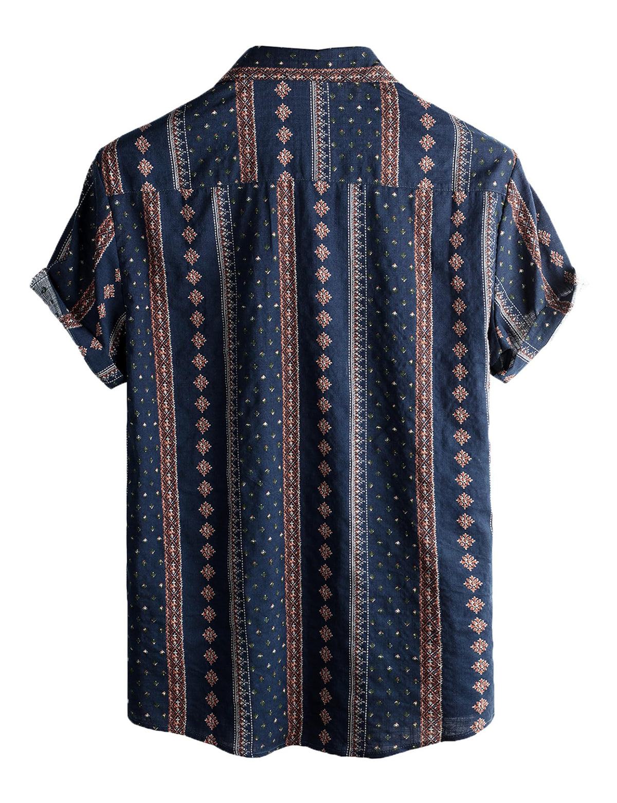 VATPAVE Mens Casual Hawaiian Floral Shirts Short Sleeve Button Down Tropical Shirts Beach Summer Shirts X-Large Navy Blue