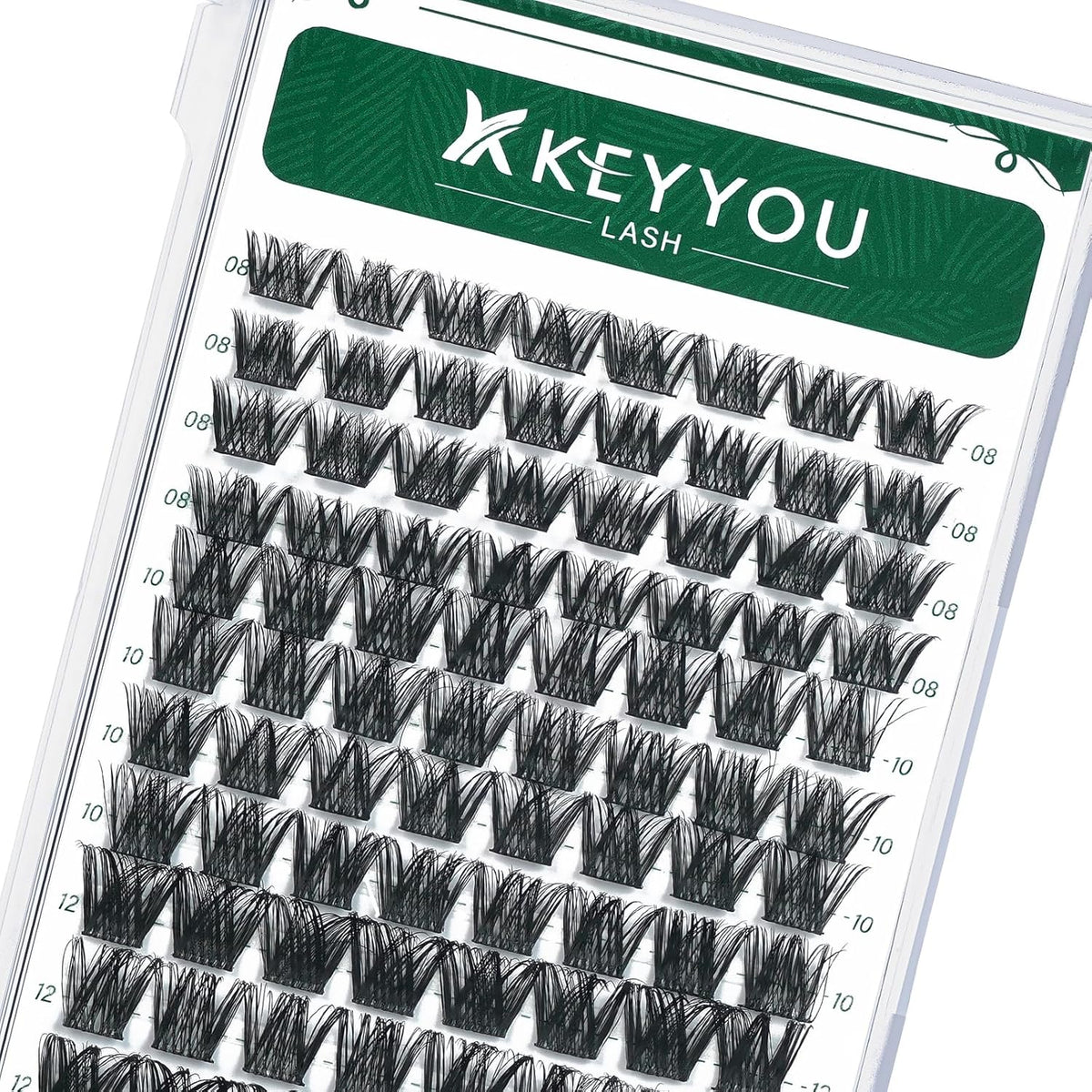 Lash Clusters 96pcs Individual Lashes Y01 D Curl 8-12MIX Cluster Lashes KEYYOU Volume Wispy Lash Extension Soft&Comfortable Easy DIY at Home(Y01,D-8-12MIX)