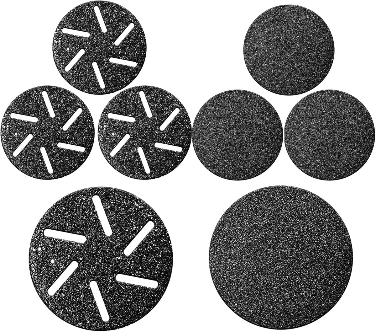 8 Pcs Refill Rollers for Hoxida Electric Foot Callus Remover Pedicure Tools, Replacement grinding Heads Roller for Pedi Electric Foot File,Refills 8 Pack Replacement Heads(4 Regular&4 Extra Coarse)