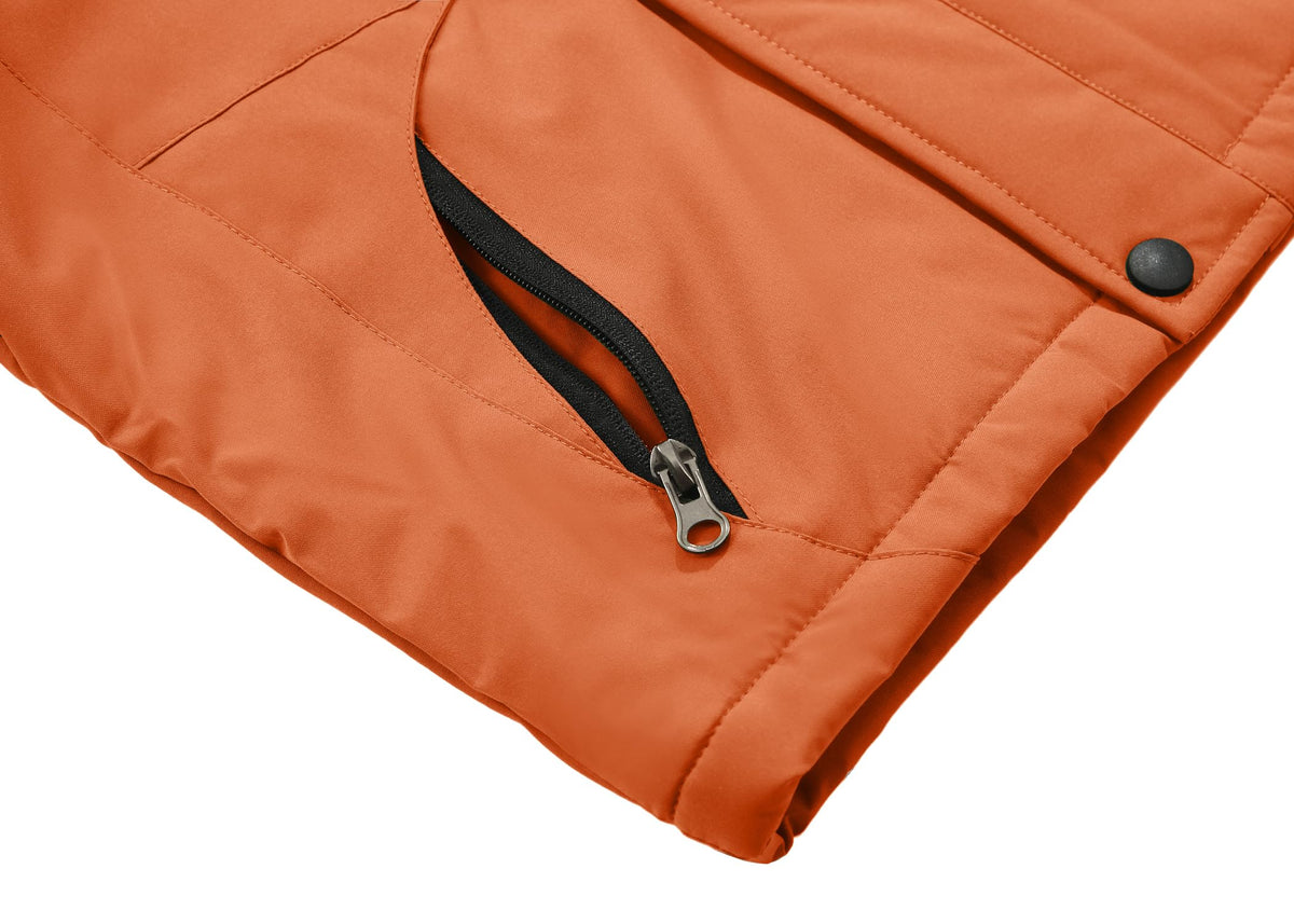 Spmor Boys Waterproof Ski Jacket Warm Coat Windproof Winter Snowboarding Jacket Lily Orange 8