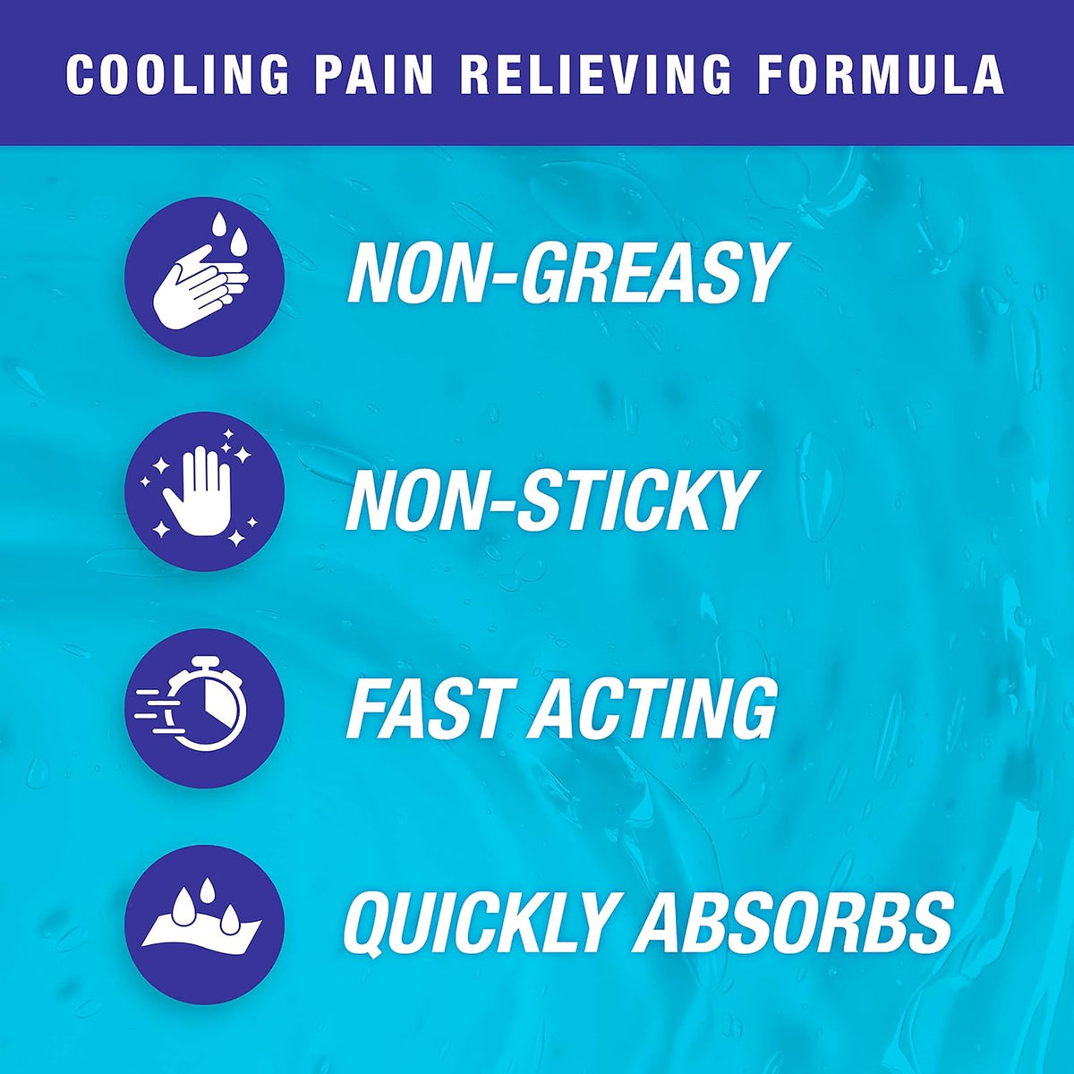 Blue Goo Pain Relieving Gel – Fast-Acting Cooling Relief for Back, Neck and Joint Discomfort, Soothes Headache, Leg and Foot Pain, Made with 100% Pure Emu Oil – 32 oz (1 Pack)