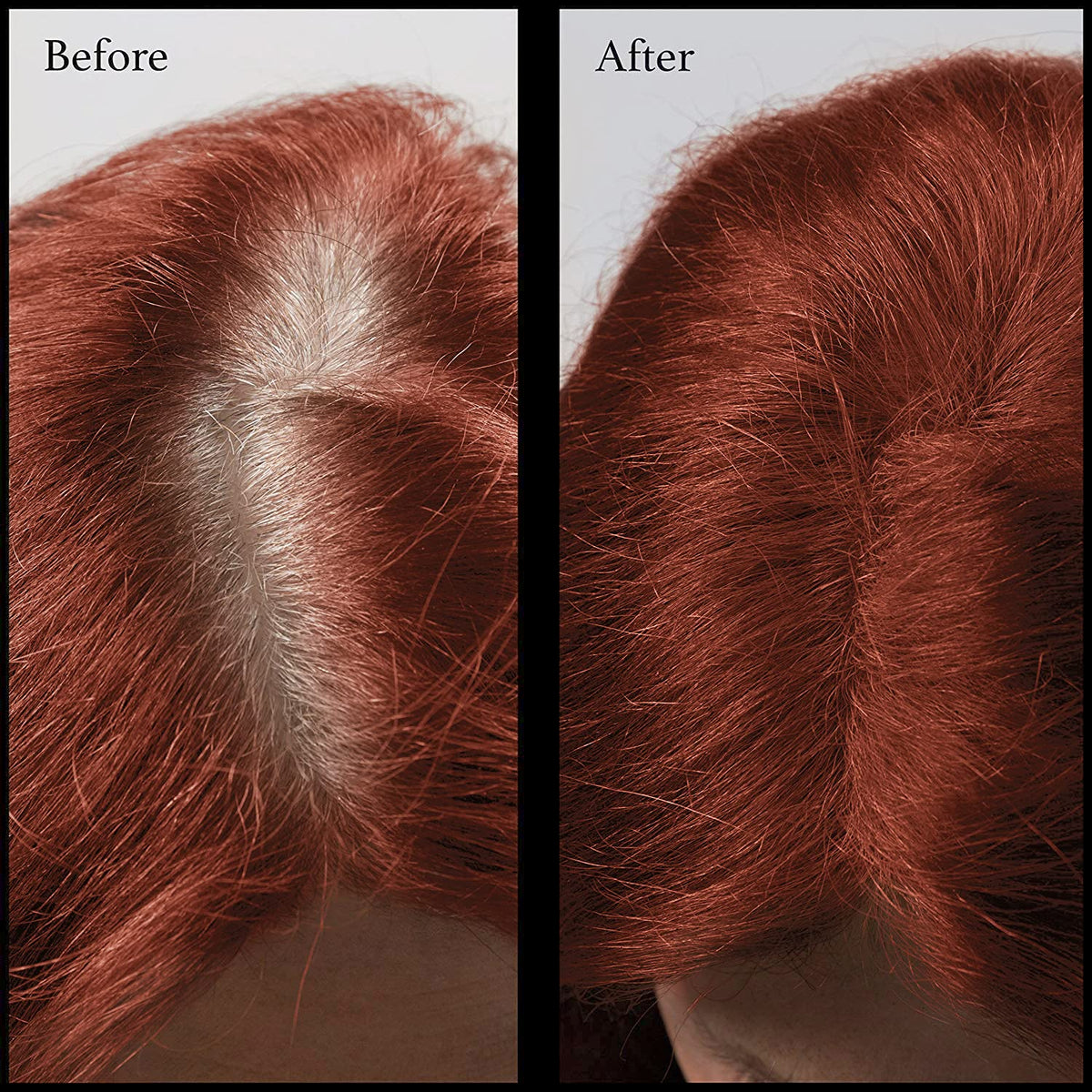 Root Touch Up Powder - 11 True-to-Nature Shades - Zero Fragrance, Talc or Parabens - Hairline Concealer by NuBeauti (Without Brush, Brick Red)