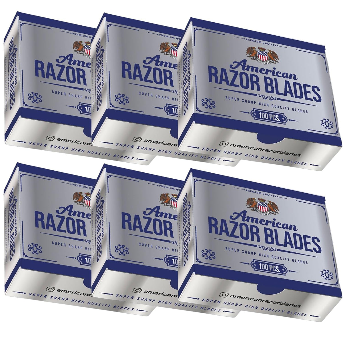 American Razor Blades from The Shave Factory - Single Edge Razor Blades (6)