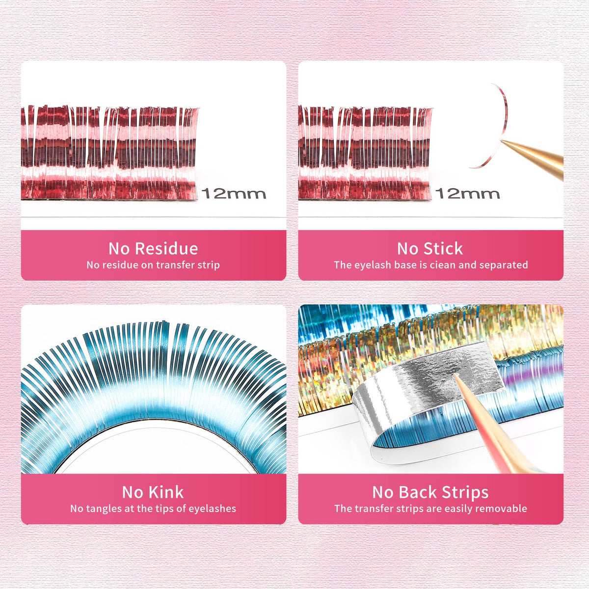 Glitter Spike Tinsel Eyelash Extensions 0.07 Colored Lashes Extension C Curl Lashes 12mm Lash Extensions Soft False Eyelashes Volume Lashes 12 Rows Professional Use(Glitter,0.07-C,12mm)