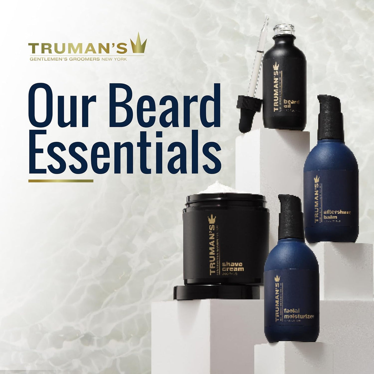 Truman's Gentlemen's Groomers Men's Aftershave Balm, Soothing & Moisturizing for Smooth, Hydrated Skin, 4 fl. oz.