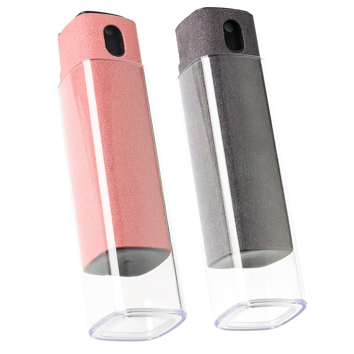 2 Pcs Screen Cleaner Kit, 3-in-1 Touchscreen Mist Cleaner Spray Bottle Tool & Microfiber Cloth for Phone/Laptop/Tablet/TV/Monitor/Car Screens(Pink+Grey)